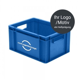 Heißprägung auf Euro-Behälter - Logo / Motiv