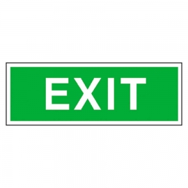 Fluchtweg Zusatz-Schild: Exit