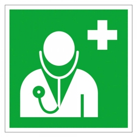 Erste-Hilfe-Schild: Arzt