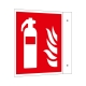 Brandschutzschild Fahne: Feuerlöscher
