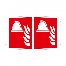 Brandschutzschild Winkel: Mittel und Geräte zur Brandbekämpfung