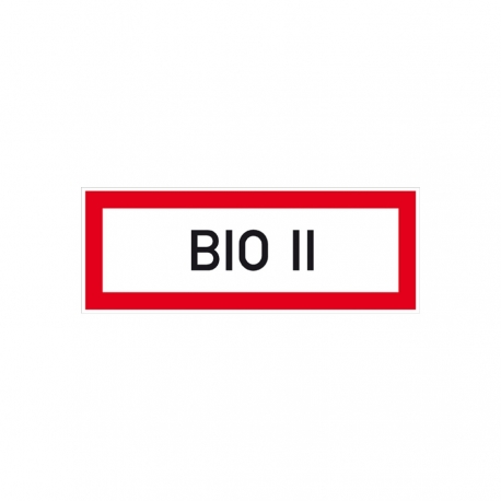 Hinweisschild für Feuerwehr: BIO II