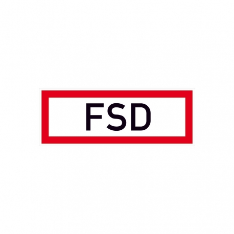 Hinweisschild für Feuerwehr: FSD