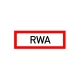 Hinweisschild für Feuerwehr: RWA