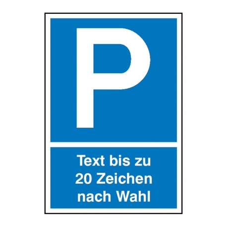75cm Querformat mit Ihrem Logo/Bild und Wunschtext Alu-Verbundplatte mit Einschlagpfosten Canvarto Gestaltbares Parkplatzschild mit Parkzeichen 40x30cm