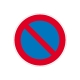 Verkehrszeichen für Betriebskennzeichnung: Eingeschränktes Haltverbot