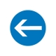 Verkehrszeichen für Betriebskennzeichnung: Richtungshinweis - Pfeil