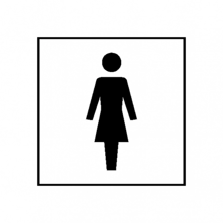 Türschild Piktogramm WC - Damen