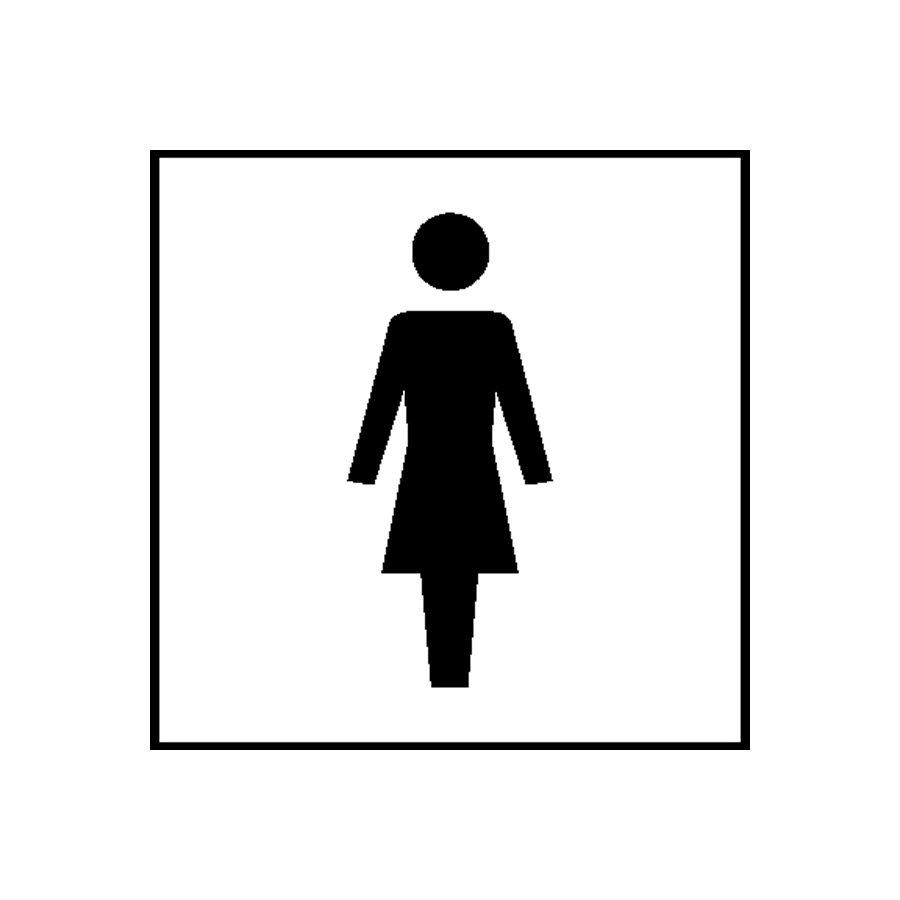 Türschild Piktogramm WC - Damen