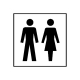 Türschild: Graphic Line - WC Damen / Herren