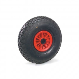 FETRA PU-Rad auf Kunststoff-Felge rot, 260 x 85 mm