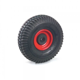FETRA PU-Rad auf Stahlblech-Felge rot, 260 x 85 mm