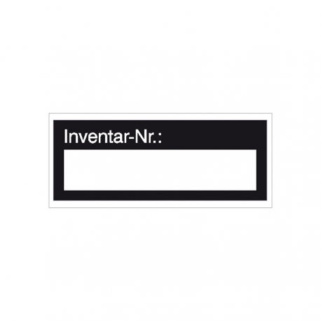 Etiketten zur Inventarkennzeichnung: Inventar-Nummer - 1 Feld (20 Stck.)