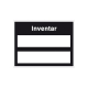 Etiketten zur Inventarkennzeichnung: Inventar-Nummer - 2 Felder (12 Stck.)