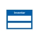 Etiketten zur Inventarkennzeichnung: Inventar-Nummer - 2 Felder (12 Stck.)