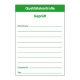 Etiketten zur Qualitätssicherung: Qualitätskontrolle - Mit Beschriftungszeilen (50 Stck.)
