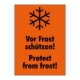 Verpackungsetiketten: Vor Frost schützen (500 Stck.)