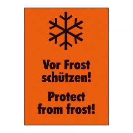 Verpackungsetiketten: Vor Frost schützen (500 Stck.)