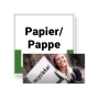 Schild für Abfall-/ Müllkennzeichnung: Papier / Pappe