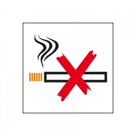 Hinweisschild: Rauchen verboten - Doppelseitig bedruckt