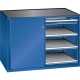 LISTA Schubladenschrank mit Schiebetüren (2x) 36 x 27 E / Ausstattung 01