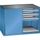 LISTA Schubladenschrank mit Schiebetüren (2x) 36 x 27 E / Ausstattung 03