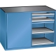 LISTA Schubladenschrank mit Schiebetüren (2x) 36 x 27 E / Ausstattung 05
