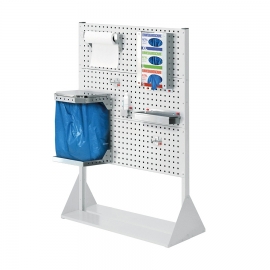 RasterPlan® Stellwand mit Hygiene-Ausstattung - Desinfektionsstation Modell 2