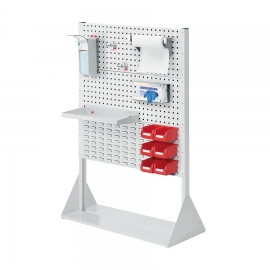 RasterPlan® Stellwand mit Hygiene-Ausstattung - Desinfektionsstation Modell 4