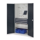 RasterPlan® Schubladenschrank mit Lochplatten-Türen / Modell 12