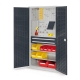 RasterPlan® Schubladenschrank mit Schlitzplatten-Türen / Modell 21