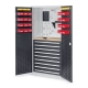 RasterPlan® Schubladenschrank mit Schlitzplatten-Türen / Modell 27