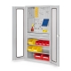 RasterPlan® Schubladenschrank mit Sichtfenster-Türen / Modell 31