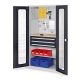 RasterPlan® Schubladenschrank mit Sichtfenster-Türen / Modell 35