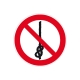 Verbotsschild: Knoten von Seilen verboten
