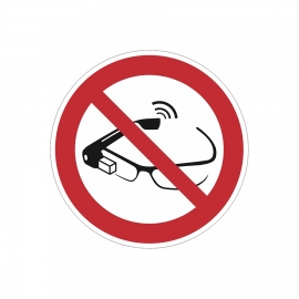 Verbotsschild: Datenbrillen verboten