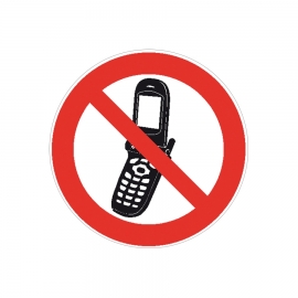 Verbotsschild: Foto-Handy benutzen verboten