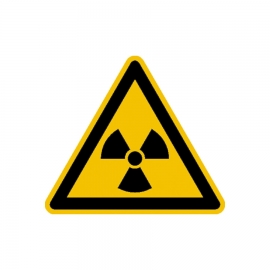Warnschild: Warnung vor radioaktiven Stoffen 