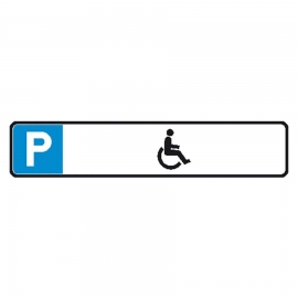 Parkplatzreservierung P: Behindertenparkplatz