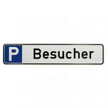 Parkplatzschild Kennzeichenform- Kunden