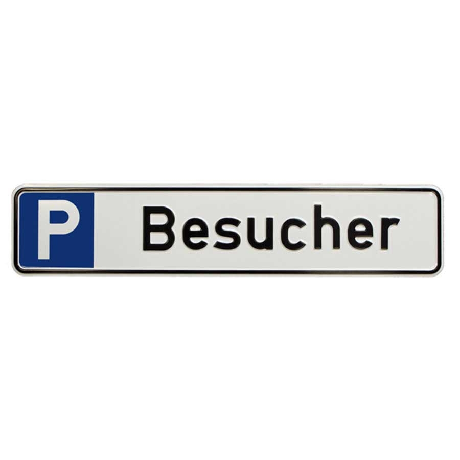 Betriebsausstattung24® Geprägtes Parkplatzschild aus Aluminium in  Nummernschildform, Geschäftsleitung, KFZ-Kennzeichen, für Ihren Parkplatz  & Stellplatz