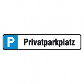 Parkplatzreservierung P: Privatparkplatz