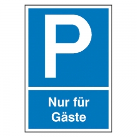 Parkplatzschild Kennzeichenform- Besucher