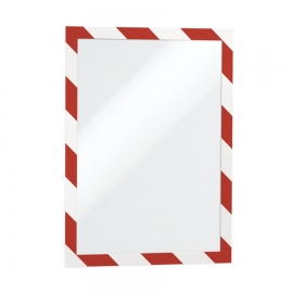 Durable Duraframe® Info-Rahmen Magnetic DIN A4 - Rot/Weiß (5 Stck.)