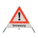 Safety Faltsignal - Symbol Ausrufezeichen - Achtung Vermessung