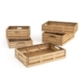 Obstkiste Kunststoff - Holzdekor 400/300-165 (SET)