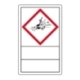 GHS-Gefahrensymbole mit Beschriftungsfeld: Symbol 01: Explodierende Bombe (500 Stck. auf Rolle)