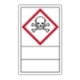 GHS-Gefahrensymbole mit Beschriftungsfeld: Symbol 06: Totenkopf (500 Stck. auf Rolle)