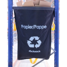 AMPERE Racksack - Abfalltrennung direkt am Lagerregal - Papier/Pappe