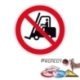 Verbotsschild: Für Flurförderzeuge verboten